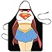 XingDerK Divertido Delantal de Cocina Impermeable para Hombre Mujer Pareja Cómic Delantal Disfraz Regalo (Supergirl)