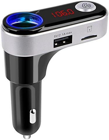 RCLITE Wireless In-Car Bluetooth 3.0 FM Transmitter Radio Adapter Car Kit with Display Dual USB Car Charger