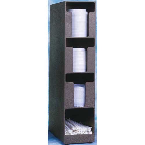 Vollrath Vertical 3 Pocket Lid and Straw Holder - 1 each.