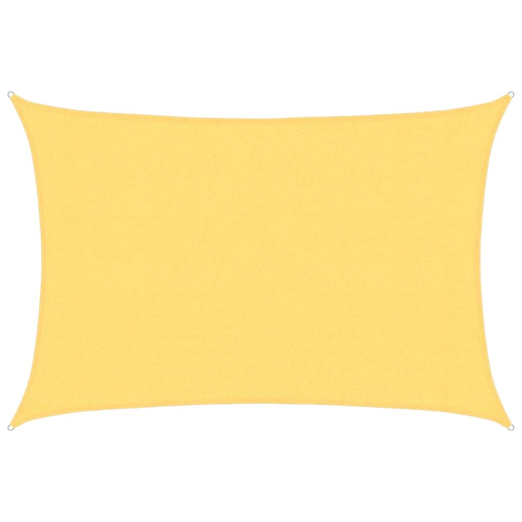 Voile d'ombrage anti-poche d'eau beige en toile HDPE résistante 3x4m