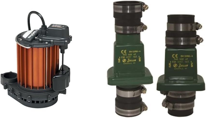 Liberty Pumps 237 GPM sump pump bundle with Zoeller 30-0181 1-1/2" PVC check valve