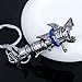 SONGCHANGJEWELRY Cyberpunk Rock Lolita Cool Weapon Keychain - Horror Excitement Anime Movie Merchandise - Shark Rocket Launcher Designs
