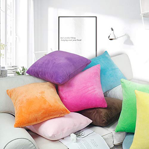 perfk Fluwelen Kussenhoes, Kussenhoes, Decoratieve Kussenhoes met Ritssluiting - Zwart 60 x 60 cm - Image 3