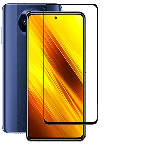 Image of SPAZY CASE 6D /11D Premium HD Pro Quality original 9H Edge to Edge High-Definition Screen Protector (Black) Gorilla tempered glass for Poco X3