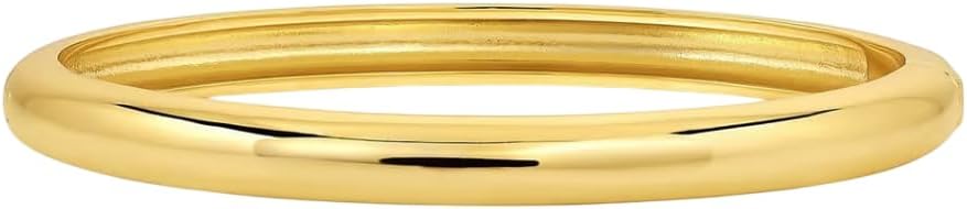 Paseo Cuff - 18k gold plated brass - Multiple size choices - Polished finish - Hinge closure - Enhancing a casual look