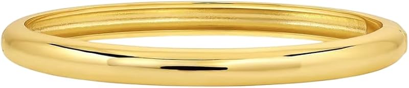 Paseo Cuff - 18k gold plated brass - Multiple size choices - Polished finish - Hinge closure - Enhancing a casual look
