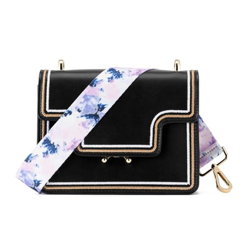 Image of ZOOEASS Wide Shoulder Strap Adjustable Replacement Belt Guitar Style Crossbody Bag Handbag Strap Multicolor Canvas Straps(Wide:1.5in)(Color42)