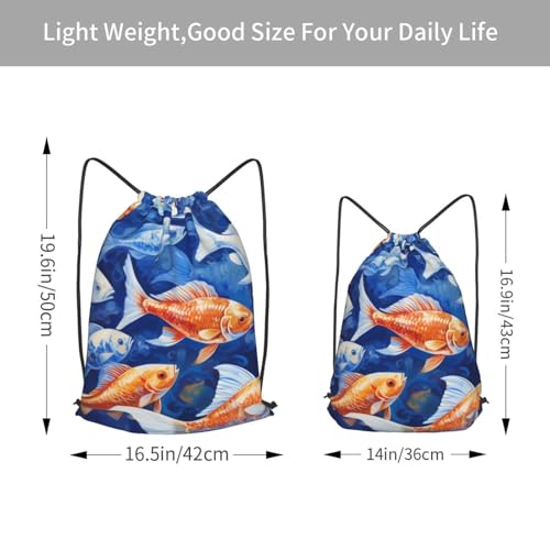 Drawstring Bag for Women Lightweight Sports Gym Bag Dish Painting Soccer Backpack for Travel3