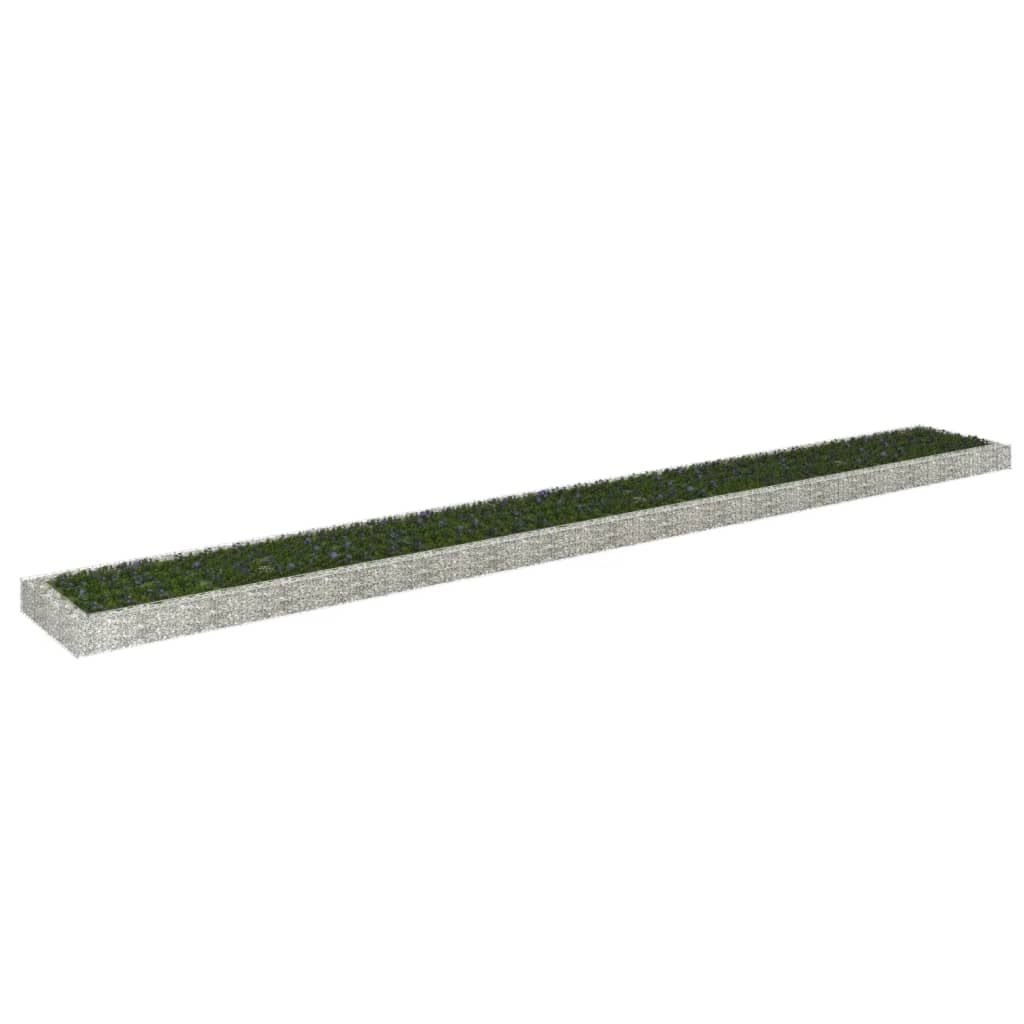 vidaXL Arriate de gaviones de Acero galvanizado 800x100x20 cm