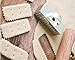 Tebery 4 Pcs Stainless Steel Shortbread Cookie Cutter, Biscuit Cutter Mold with Handle, Dough Cracker Cutter Tools for Baking