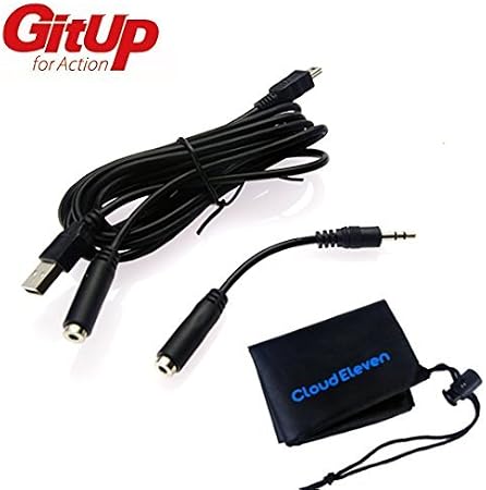 Amazon Gitup純正 Git1 Git2 Git2p G3 Duo用 3 5mmマイク 充電ケーブル Cloudelevenアクセサリ収納袋 セット ウェアラブルカメラ用アクセサリ 通販