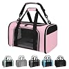 Cat Carriers Soft-Sided,Pet Carrier for Small Cats Dogs Puppies up to 1-15 LBS,TSA Airline Approved, (Medium,Pink)