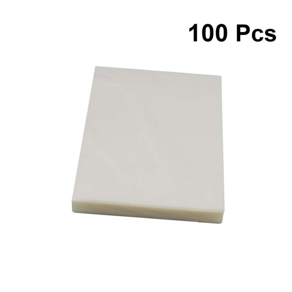 Pochettes de Plastification Thermique 100 Pièces Pet Blanches