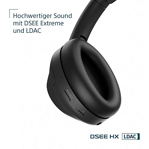 Sony WH-1000XM4 kabellose Bluetooth Noise Cancelling Kopfhörer (30h Akku, Touch Sensor, Headphones Connect App, Schnellladefunktion, optimiert für Amazon Alexa, Headset mit Mikrofon) Schwarz – Bild 4