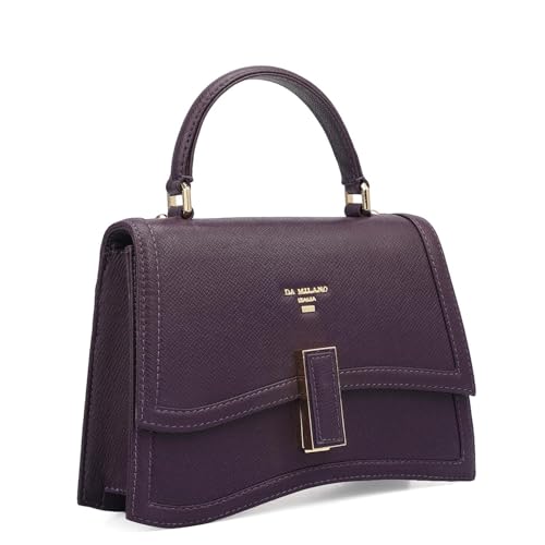Image of Da Milano Leather Satchel Bag for Women