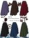 Scarlet Darkness Maxi Skirts for Women Renaissance Skirt Long Flowy Layered Medieval Skirt Wine L