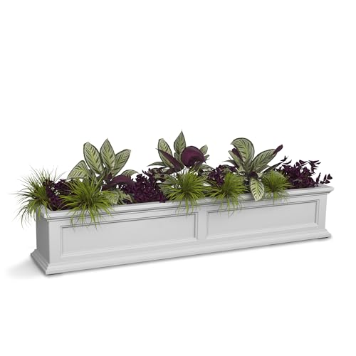 Mayne Fairfield 5ft Window Box, Self Watering Flower Box with Double Wall Design, All Season Fade...