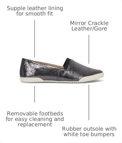 Image of Frye Melanie Slip On Shoes for Women Crafted from Premium Leather with Rubber Toe Bumpers and Soles, Leather Lining, and Removable Footbeds - 1 inch Outsole