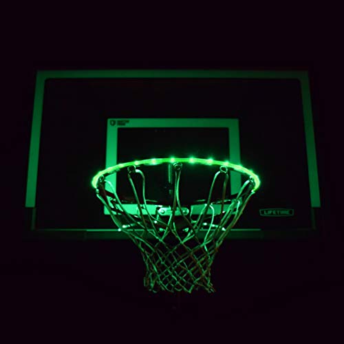 GlowCity Light Up LED Rim Kit with LED Basketball Included - Green, Size 7 Basketball (Official Size) - Thumbnail 3