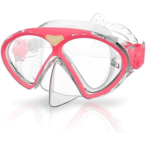 Kids Goggles with Nose Cover, Swim Mask Snorkel Diving Mask for 3-11 Years,Anti-Leak Swim Goggles Silicone Material for Comfortable and Safe Snorkeling and Swimming Cover