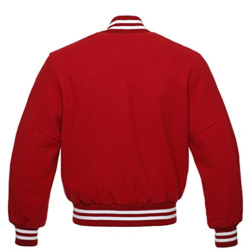 Stewart & Strauss Original All Wool Varsity Letterman Jacket Since 1977 (5 Team Colors) Wool XXS to 6XL,Original3