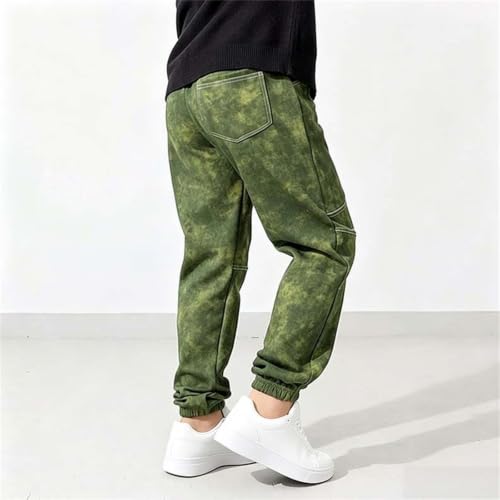 Boys Sweatpants Casual Elastic Waist Tapered Cuffed Ankle Jogger Pants - image 5