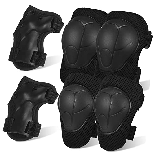 BCOATH 1Set Protective Gear Set Knee Elbow Wrist Pads for Skating Cycling and Breathable Lightweight and Comfortable Safety Gear for Boys Includes