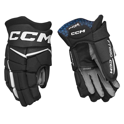 CCM JetSpeed FT880 Senior Guantes de hockey sobre hielo (negro/blanco, 33 cm)