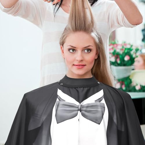 Capa Impermeable Grande para Corte de Pelo con Cierre de Broche miniatura 4