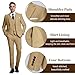 High-End Suits Retro Khaki Linen Men Suit Casual Wedding Suit for Men Notched Lapel Slim Fit 3 Pieces Jacket Blazer L
