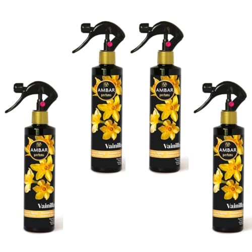 Ambientador Spray Vainilla Ambar Perfums – Pack 4x280ml |...