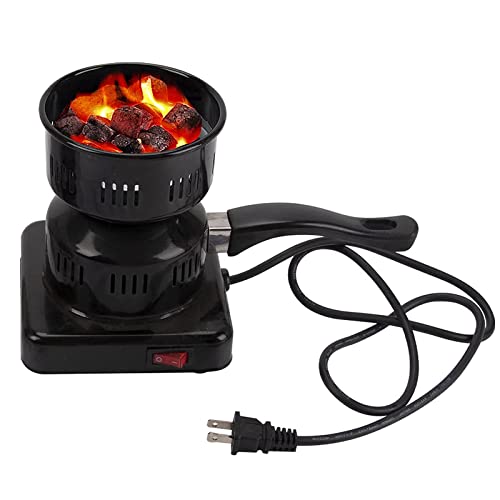 Premium Hookah Charcoal Burner 600W-110V USA Plug â€“ HOOWA Multipurpose Electric Hookah Charcoal Burner Starter for Hookah, Shisha, Nargila, BBQ Fire Hookah Accessories with Manual (Black)