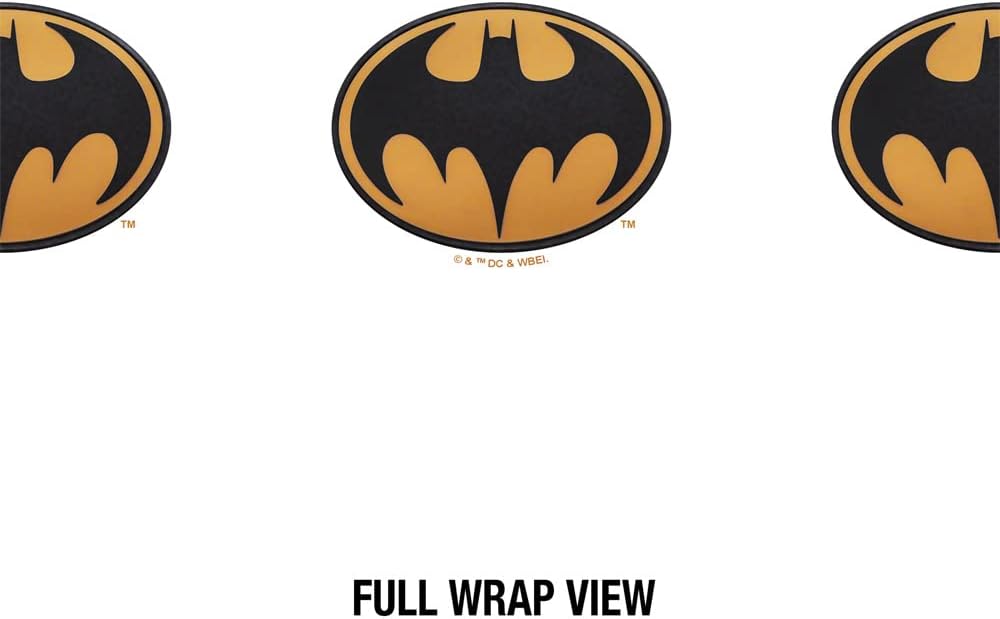 The Flash OFFICIAL Batman Logo 24 oz Insulated Canteen Water Bottle, Leak Resistant, Vacuum Insulated Stainless Steel with Loop Cap, White