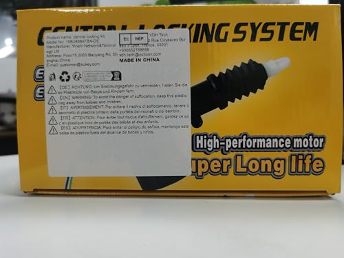 XUKEY Zentralverriegelung Universal Auto Türschloss Keyless Entry System mit 2 Fernbedienung, Autotürschloss Zentralverriegelung Set Auto Umrüstung – Bild 3