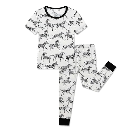 Image of Kids 2-Piece So Soft Playtime Set-Lightweight Viscose from Bamboo Short Sleeve Top&Leggings for Toddler Boy & Girls