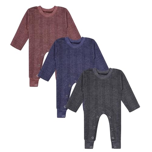 Image of superminis Baby Girls and Boys Thermal Romper-Full Sleeves, Winter Wear Suit for Infants