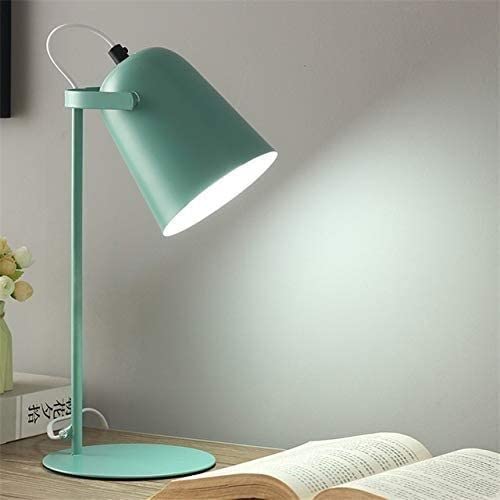 Schreibtischlampen Moderne LED-Tischlampen Eisen-Augenschutz-Schreibtischlampen Student Führte Keine Stroboskopischen Kreativen Mädchen-Nachttischlampen Leselampe Bett(Grey)