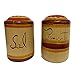 Cinnamon Pottery Salt and Pepper Shakers