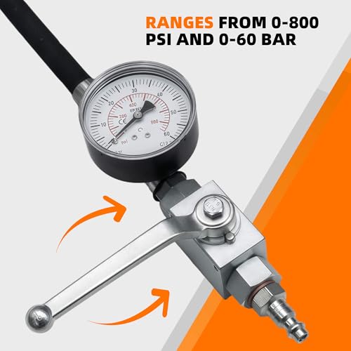 NAYAMOL High Pressure Oil System IPR Air Test Tool Kit Compatible with Ford Powerstroke 6.0L & 7.3L Diesel Engines with Valve Air Test Fitting & Gauge Air Meter by NAYAMOL - Image 4