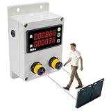 WLSYX Contapersone per Linea di Produzione, Contatore Digitale a LED con 2 Sensori, Intervallo di Conteggio 0~999999 E Funzione di Memoria allo Spegnimento, Precisione Superiore al 98%, per Negozi