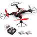 Foldable Drone, SYMA X56W RC Quadcopter with Camera, 2.4GHz 6-Axis Gyro, Wifi FPV Live Video, Altitude Hold, Headless Mode, One Key Start, Easy to fly for Beginners, Kids, Black (2 Batteries)