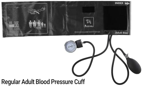 Image of Aneroid Dial Type Sphygmomanometer Blood Pressure Monitor | BP Apparatus Manual | Manual Blood Pressure Machine| For Precise Measurements | Readable and Clear Dial | 1 Year Warranty | Latex Free Cuff | Imported Bulb For Medical Professionals