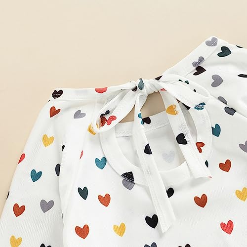 Toddler Baby Girls Heart Print Long Sleeve Rash Guard One Piece Beach Swimsuit Shirts Holiday Swimwear Bathing Suit4