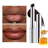 Honey Lipstick, Black Hydrating Tinted Lip Balm For Dry Lips, Nourishing Natural Black Cherry Tint Lipstick Lip Care Makeup - Image 4