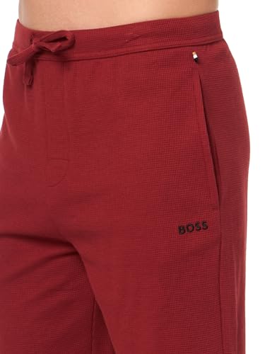 Image of BOSS Men's Waffle Contrast Logo Lounge Shorts