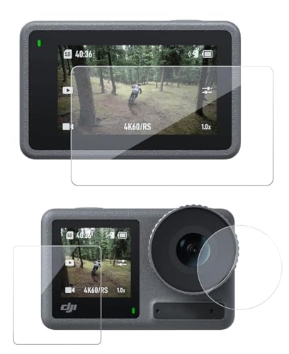 Image of VERTUS Premium Tempered Glass Screen Protector for DJI Osmo Action 5 Pro Action Camera || Anti Scratch || Edge to Edge Protection || 9H Hardness Ultra HD (3 P'cs Set)