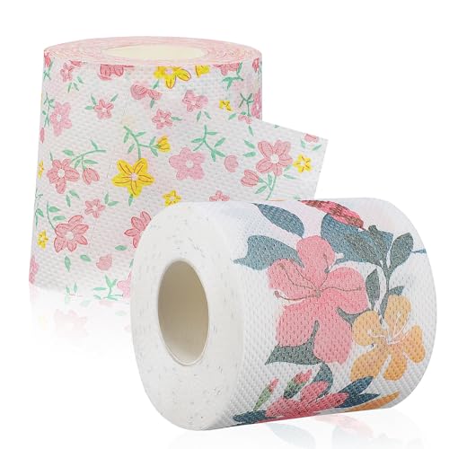 Papel higiénico amigable piel de dos rollos estampados marca GANAZONO 2