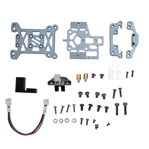Srliya Sensor de Nivelación de Impresora 3D Kit de Nivelación de Grifo de Impresora 3D Sensor de Sonda CNC Aleación de Aluminio 0,4 μm 5-24 V Resistencia a Altas Temperaturas con