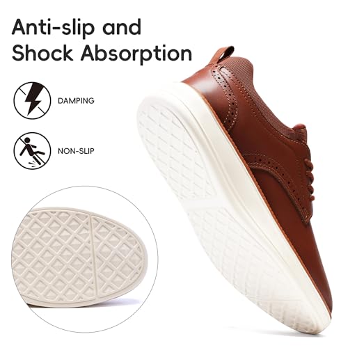 Mens Oxfords Shoes, Slip On Classic Fashion Casual Dress Business Shoes Lightweight Comfortable Walking Running Sneakers for Men3