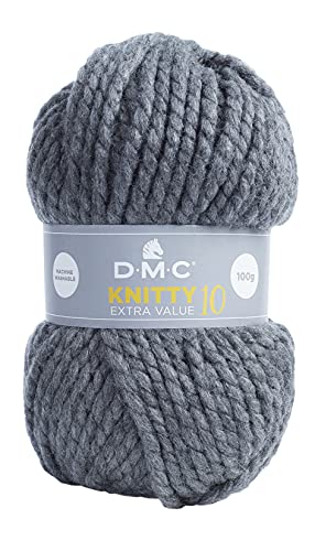 DMC - Fil tricot Knitty 10 Just Knitting - Pelote de 100 g - 82 m | Fil épais, incroyablement rapide à tricoter, parfait pour les débutants en tricot | 21 coloris disponibles